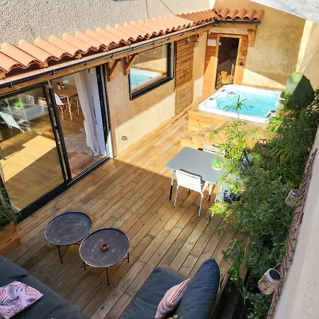 Apartament Cocon Nature Montpellier - Jacuzzi & Sauna - 300m Du Tramway Castelnau-le-Lez