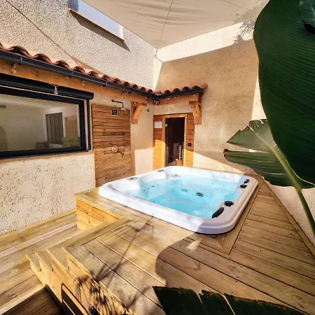 Cocon Nature Montpellier - Jacuzzi & Sauna - 300m Du Tramway Apartment *